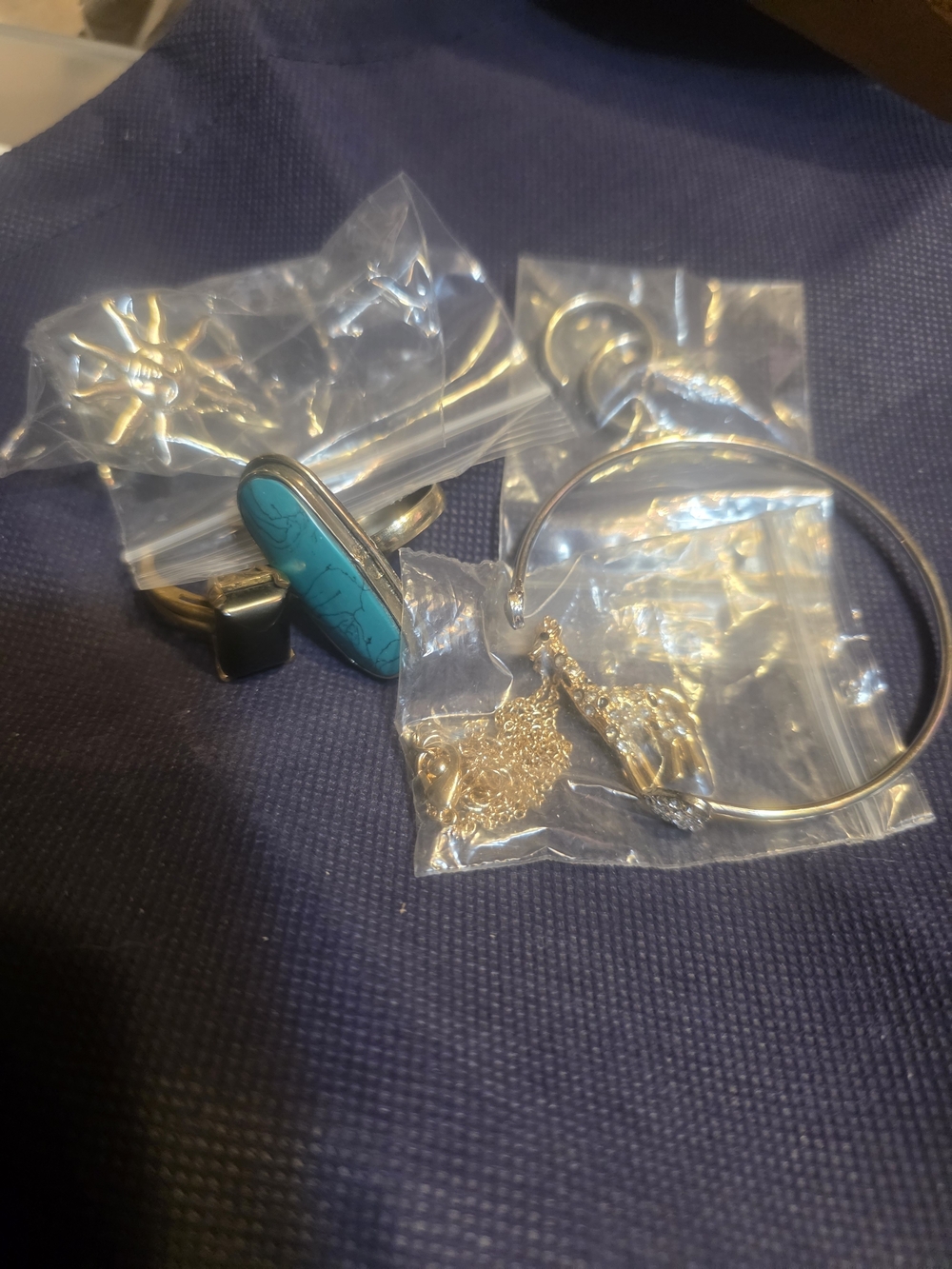 Assorted Rings, Earrings, Necklace, and Bracelet Set